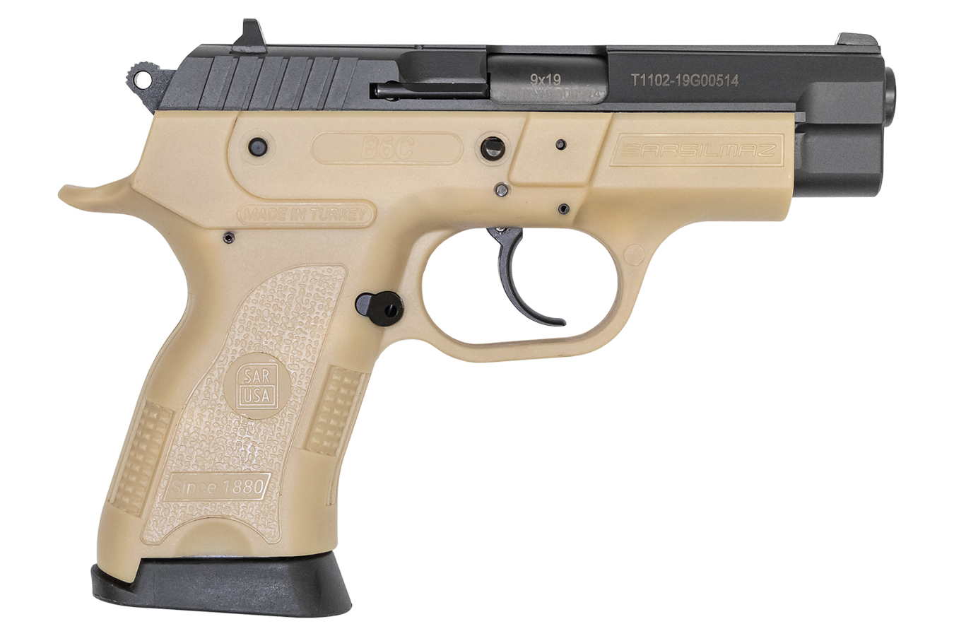 B6C Compact 9mm Pistol with FDE Frame