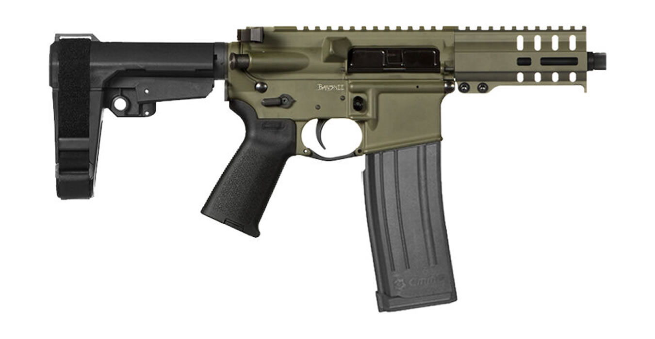Banshee 300 Mk4 5.7x28mm Pistol with OD Green Finish