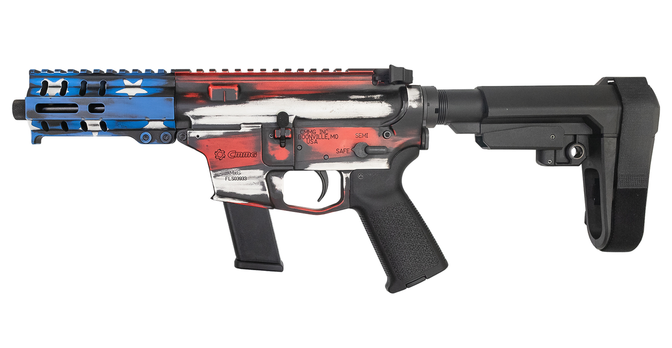Banshee 300 MkG 45 ACP Semi-Automatic Pistol with Battle Worn US Flag Cerakote Finish