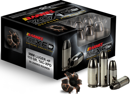 Barnes TAC-XPD, 380ACP, 80gr, TAC-XP, Hollow Point, Lead Free, 20rd Box, California Certified Nonlead Ammunition