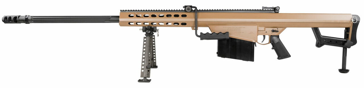 Barrett 82A1 416 Barrett, 29″ Fluted Barrel, Coyote Finish, Carry Case, Monopod, 10rd