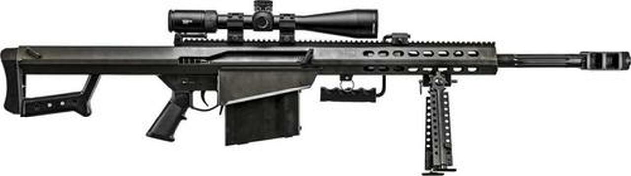Barrett 82A1 50BMG, 20″ Barrel, Black, Synthetic Stock, 10Rd, 1 Magazine, Bi-pod, Vortex Viper PST 5-25×50 FFP With EBR-7C Reticle, Barrett Zero Gap Rings
