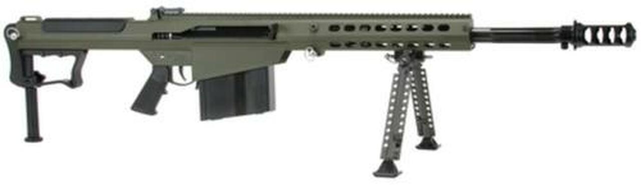 Barrett M107A1 .50 BMG, 20″ Chrome Lined Fluted Barrel, Black Muzzle Brake, Olive Drab Cerakoted Receiver, 10rd