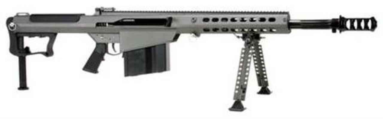 Barrett M107A1 .50 BMG 20″ Chrome Lined Fluted Barrel, Suppressor-Ready Brake Gray Cerakoted Receiver 10rd Mag