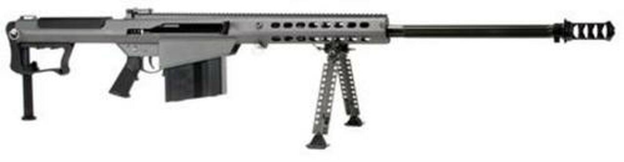 Barrett M107A1 .50 BMG, 29″ Chrome Lined Fluted Barrel, Black Muzzle Brake, Gray Cerakoted Receiver, 10rd