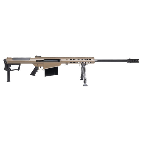 Barrett M107A1 Ministry of Defense Package 50 BMG, 29″ Barrel, Flat Dark Earth Cerakote, Pelican Case, 10rd