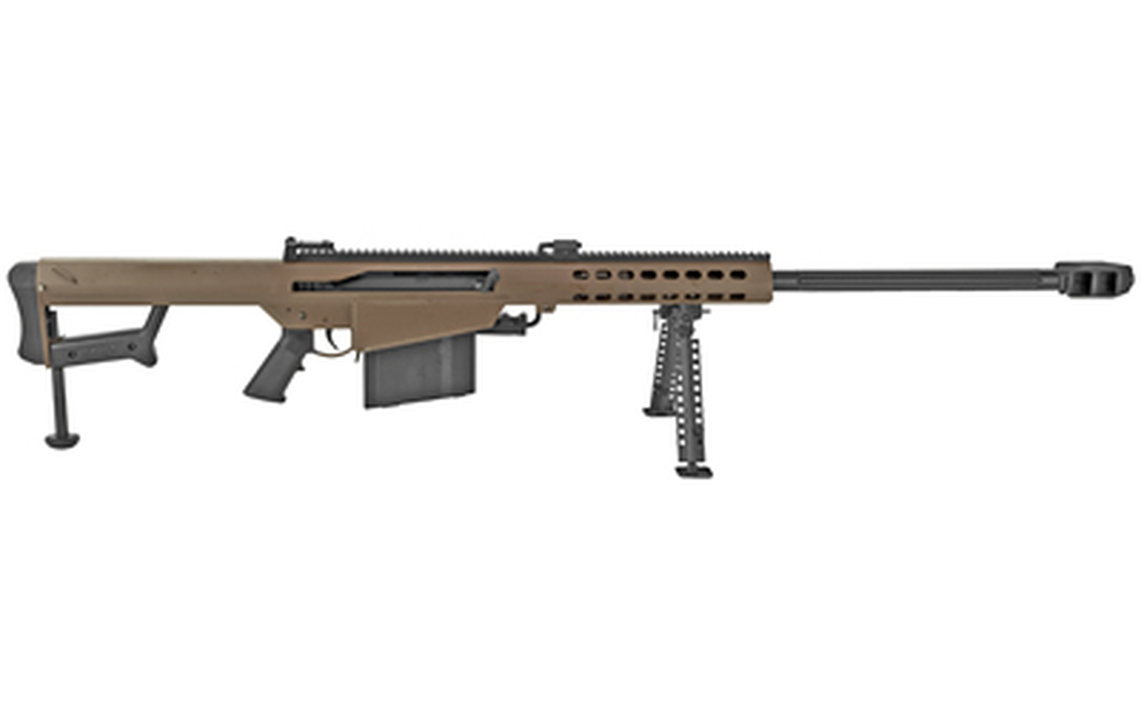 Barrett M82A1 .50 BMG, 29″ Fluted Barrel, Coyote/Black, 10rd