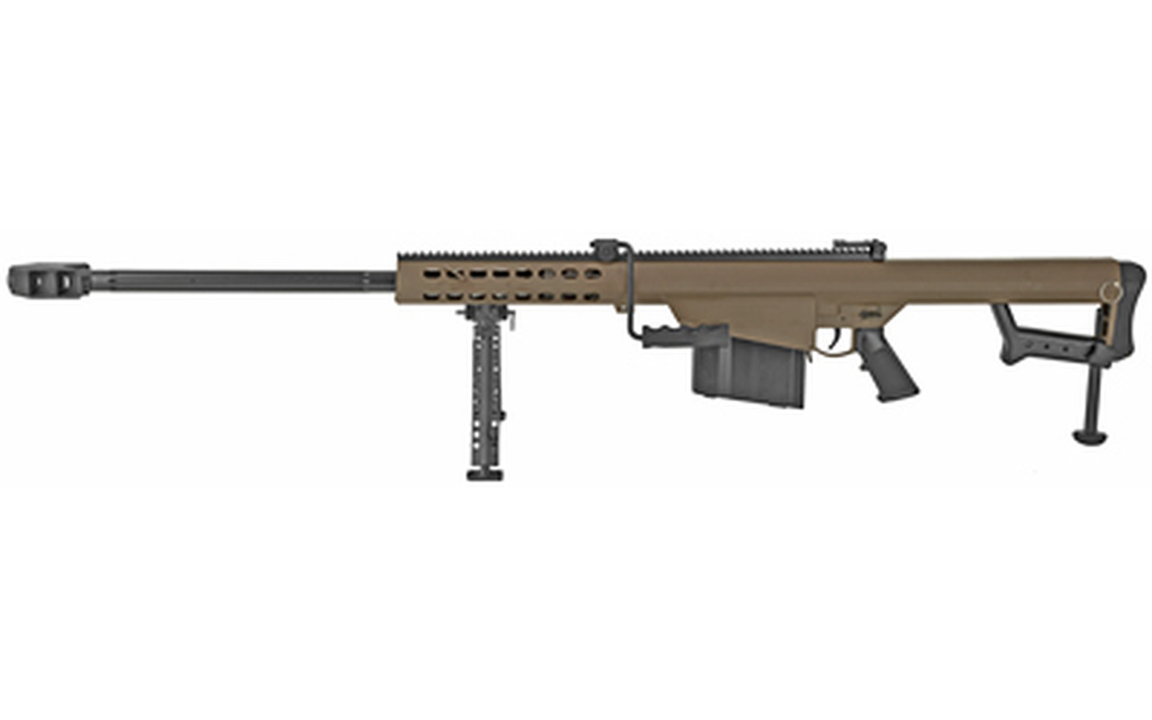 Barrett M82A1 .50 BMG, 29″ Fluted Barrel, Coyote/Black, 10rd