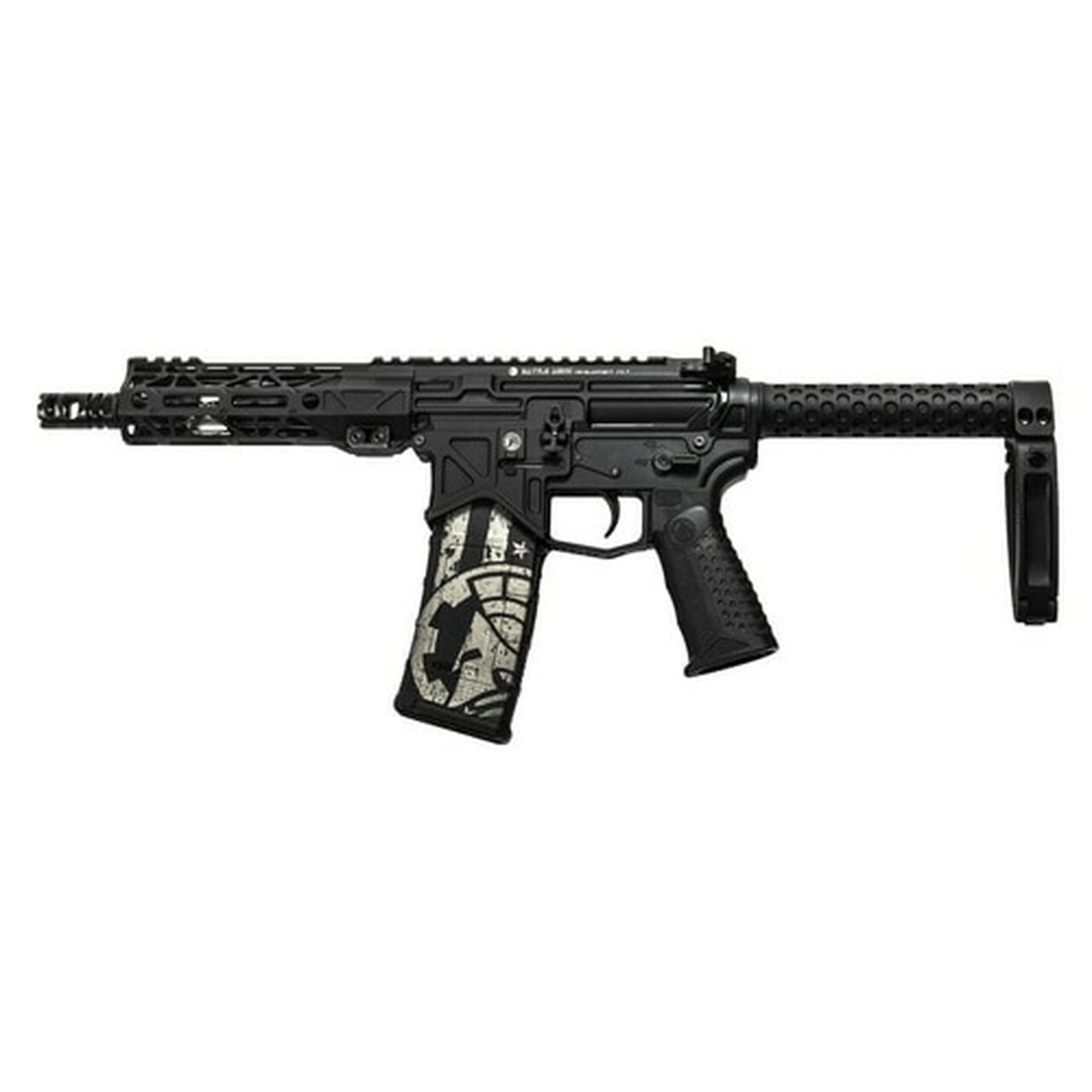 Battle Arms Development BAD300 AR-15 Pistol, 300 Blackout, 7.5″ Barrel, Sabertube with Tailhook Brace, 30Rd Mag