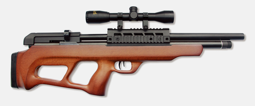 Beeman 1357 Under-Lever Air Rifle 22 Pellet, Hardwood, 4x32mm Scope, 10rd