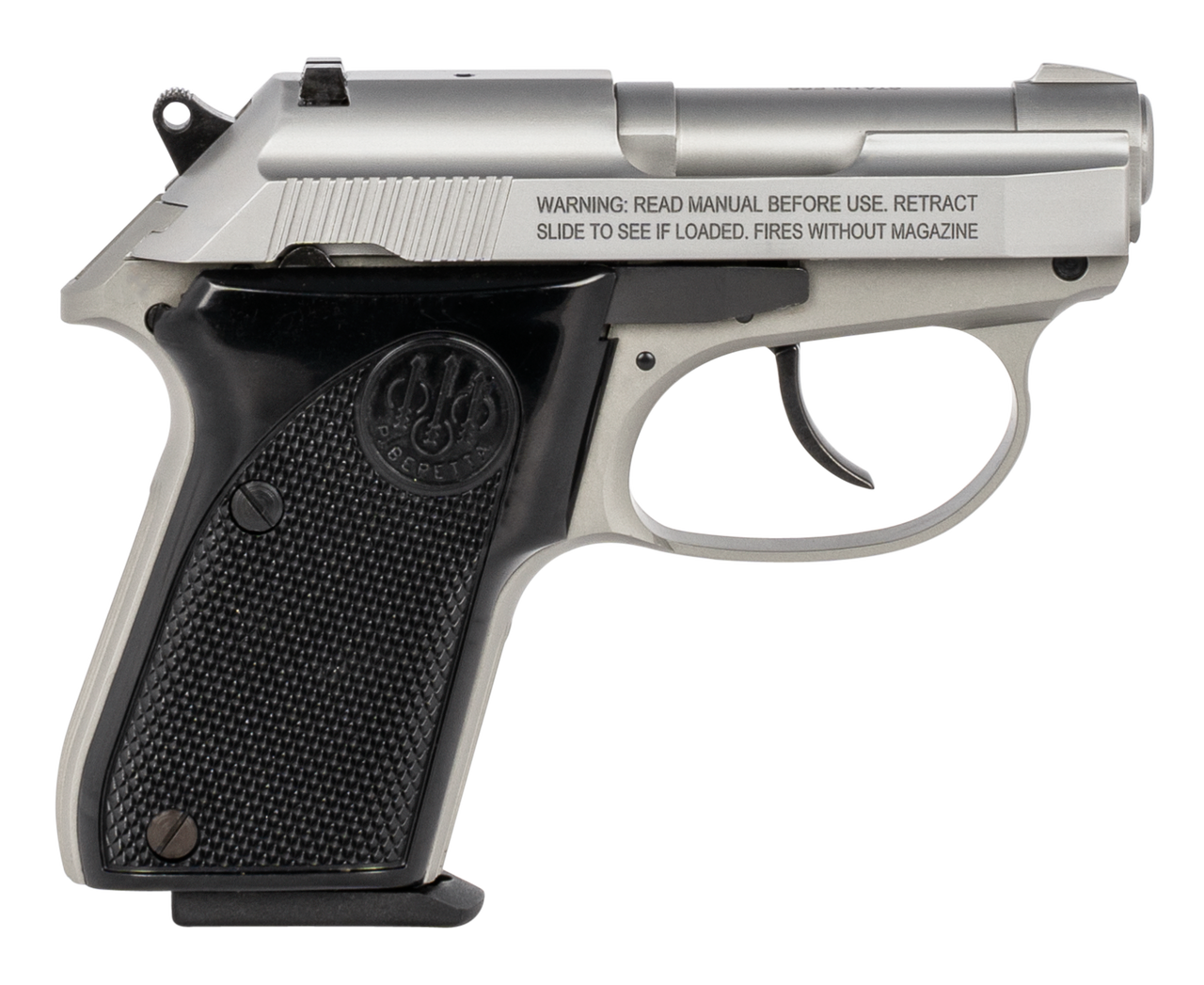 Beretta 3032 Tomcat Inox (CA Compliant) .32 ACP 2.4″ Barrel, Black Grips, 7 Rd Mag