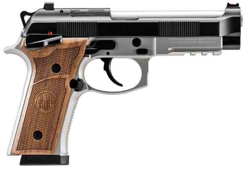 Beretta 92 GTS Launch Edition 9mm, 4.7″ Barrel, Two-Tone Finish, Wood Grips, 18rd