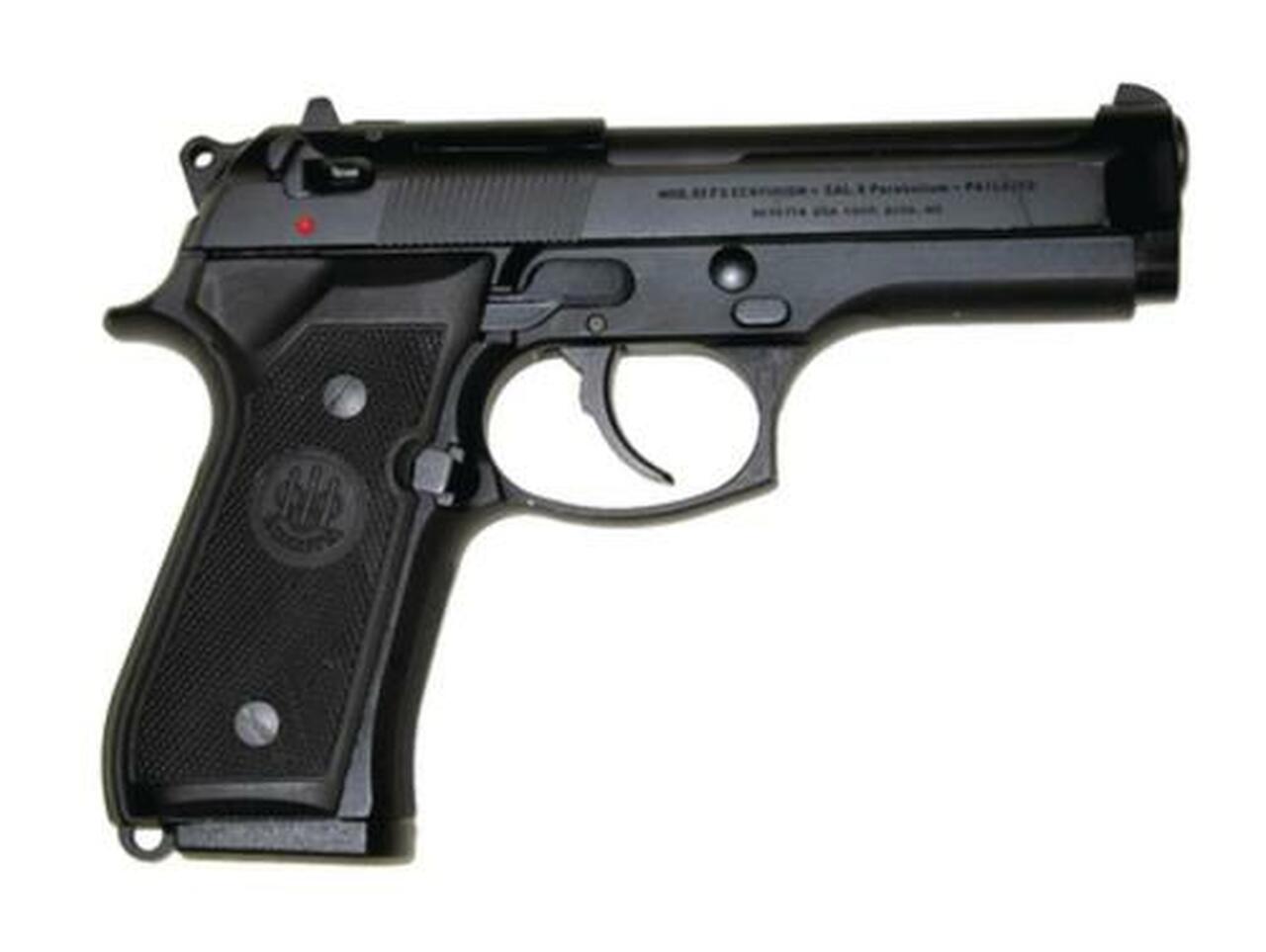 Beretta, 92FS, DA/SA, Full Size, 9mm, 4.9″ Barrel, Alloy Frame, Blue Finish, Plastic Grips, 3 Dot Sights, Ambidextrous Safety, 2 Magazines, 10Rd