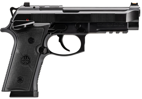 Beretta 92GTS 9mm, 4.7″ Barrel, Black Cerakote, Optic Ready, 15rd