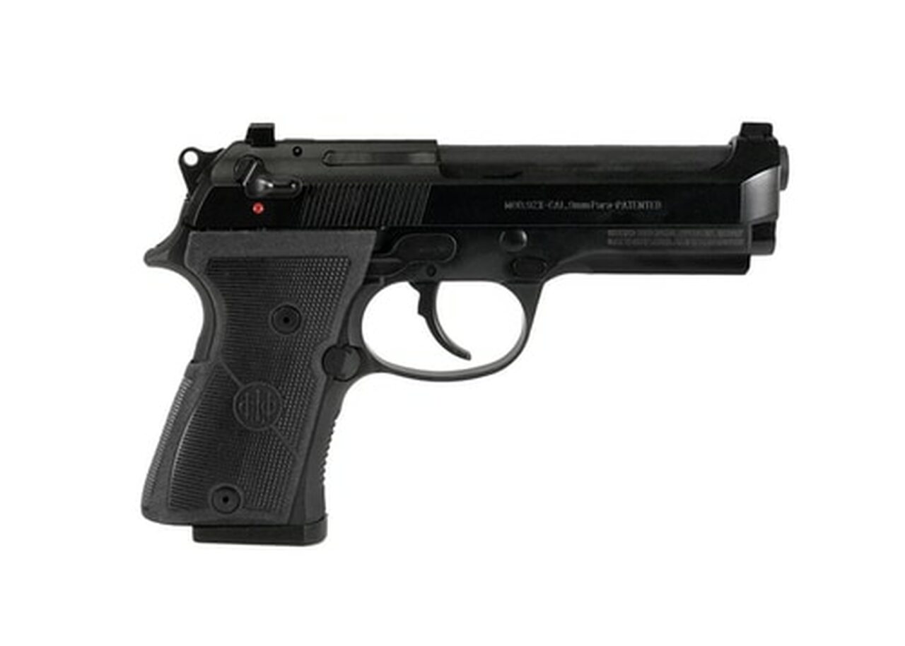 Beretta 92X Compact 9mm, 4.3″ Barrel, Classic Dust Cover, Decock-Only, Black, 10rd