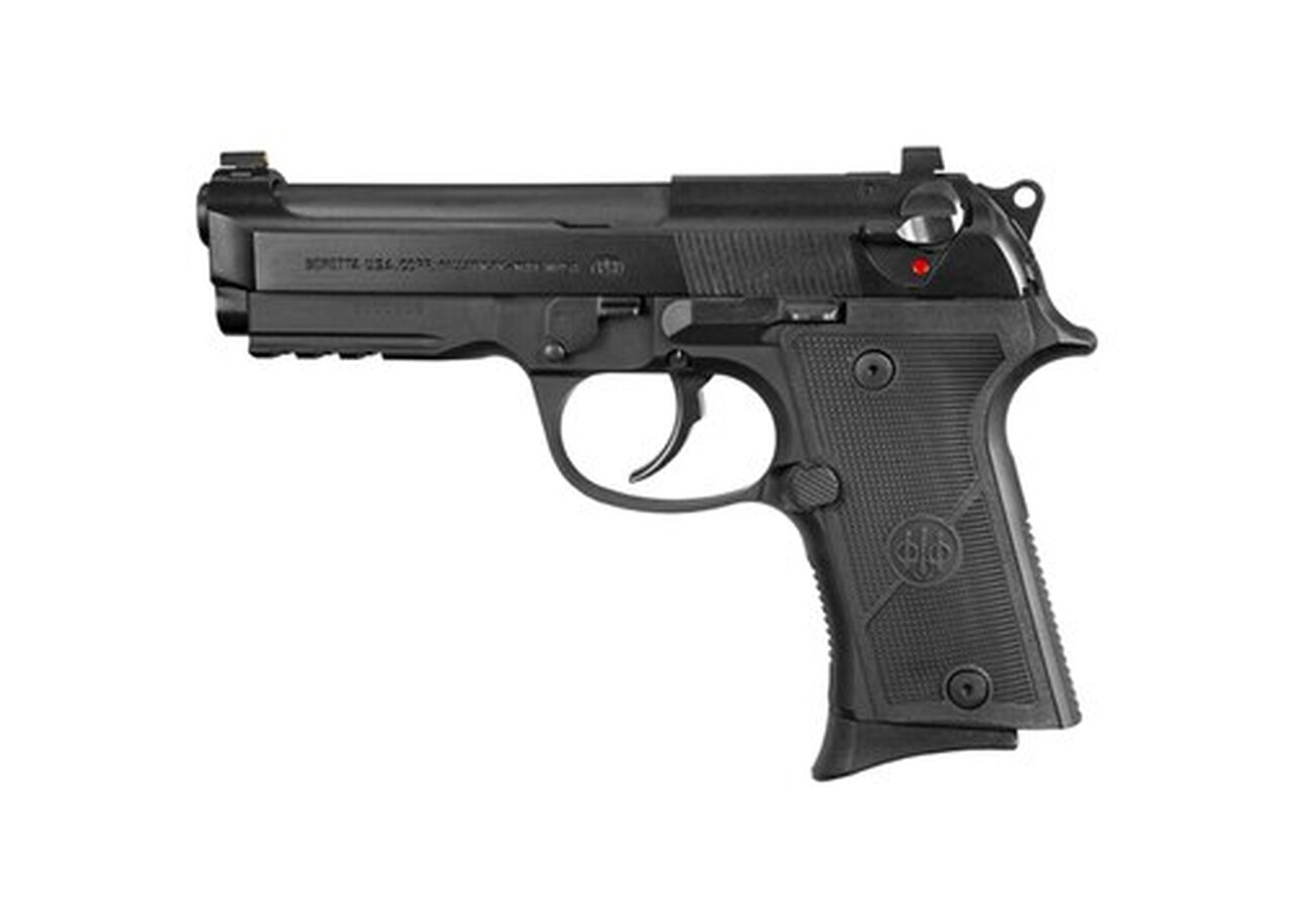 Beretta 92X Compact 9mm, 4.3″ Barrel, SA/DA, Decock-Only, Black, 10rd