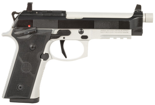Beretta 92XI 9mm, 5.1″ Threaded Barrel, Black/Silver, Optic Ready, 15rd