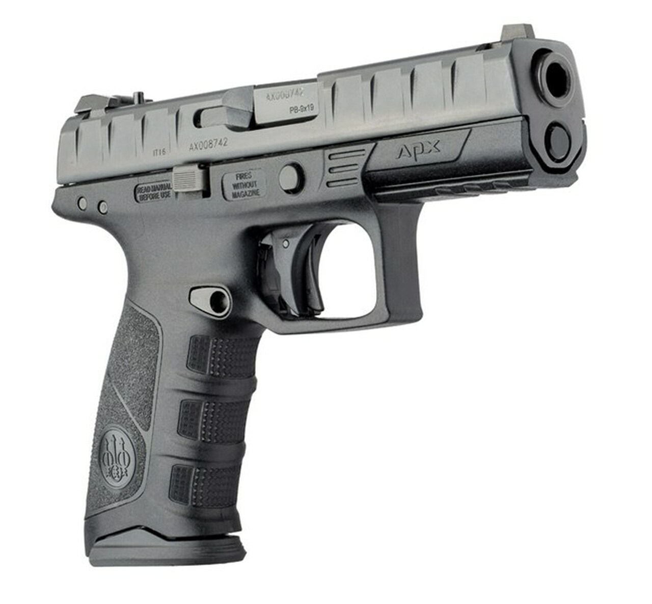 Beretta APX 9mm, 4.25″ Barrel, 3-Dot Sights, Black, 17rd