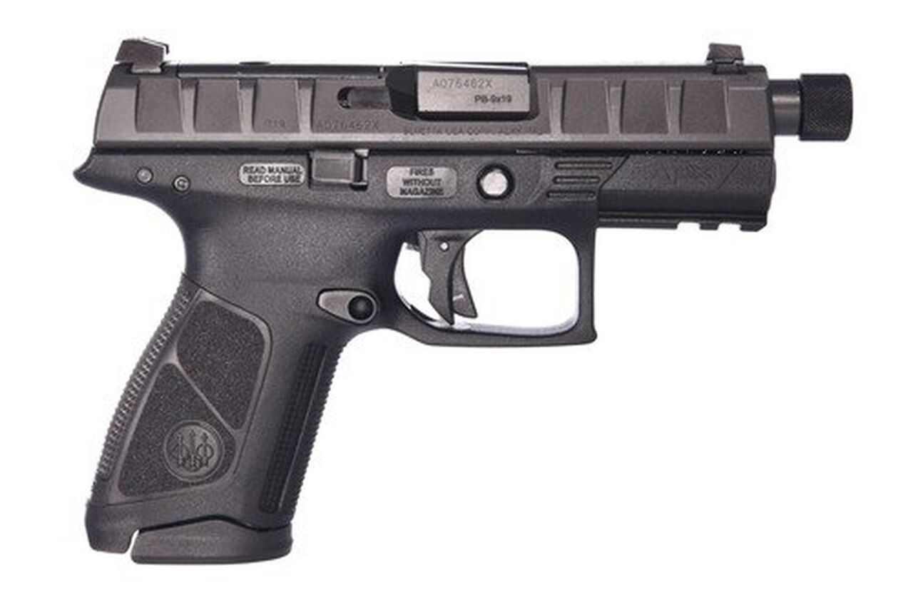 Beretta APX Centurion Combat 9mm, 3.7″ Barrel, Black, Fixed Sights, 10rd