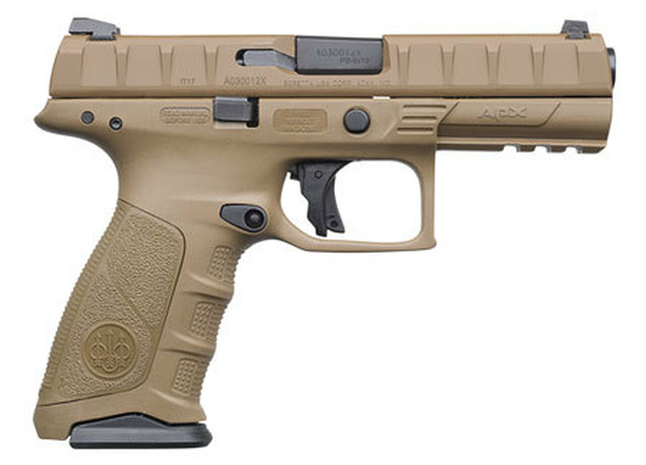 Beretta APX Full Size Single/Double 9mm, 4.9″ Barrel, Flat Dark, 15rd
