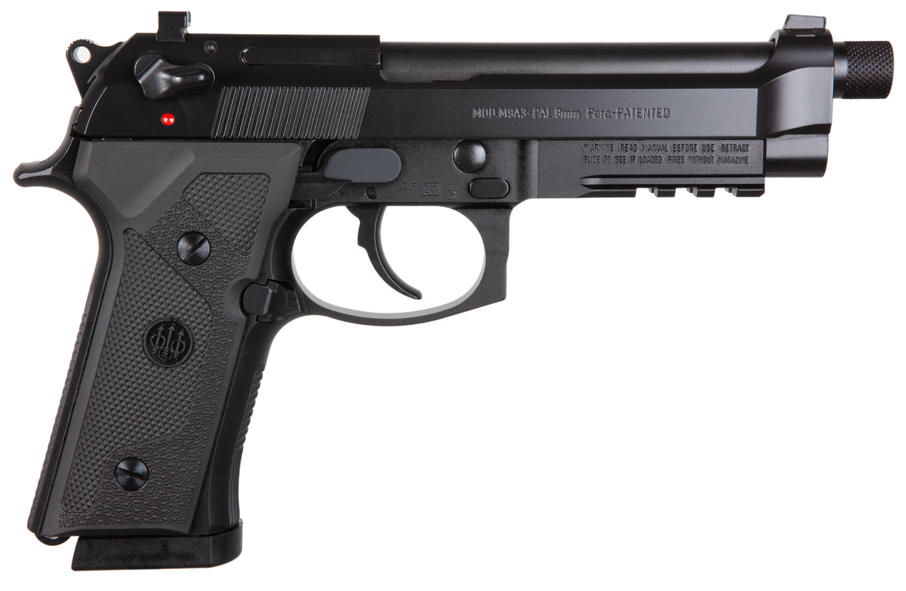 Beretta M9A3 *NY/NJ Compliant 9mm 5.10″ Barrel, Black Steel Frame/Slide, 10 rd