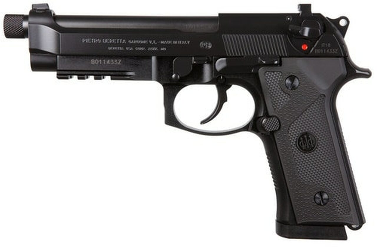 Beretta M9A3 Type G, Italy, 9mm, 5.2″ Threaded Barrel, 17rd, NS, Black