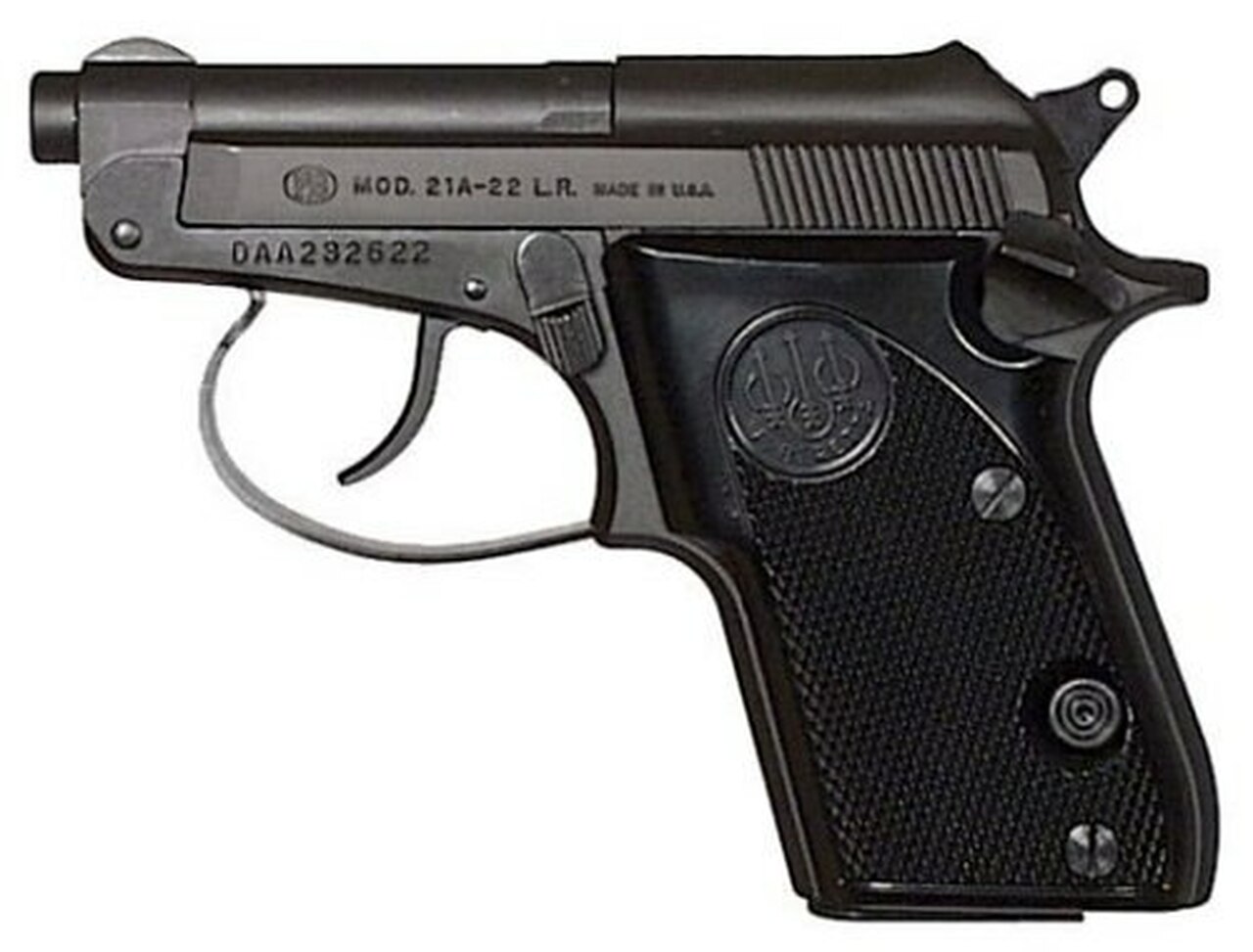 Beretta Model 21 Tip Up 22 LR, 2.4″ Barrel, 7rd Mag, Matte Black