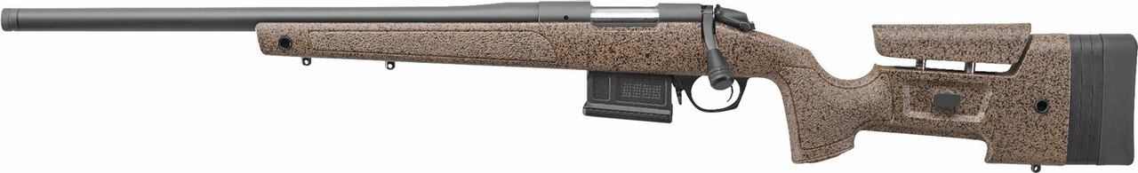 Bergara B14 6.5 PRC, Hunting and Match Wilderness Rifle, 24″ Steel Barrel, Gray Cerakote, Molded Mini-Chassis Synthetic Stock with Omni Muzzlebrake, 1 Mag, 5Rd