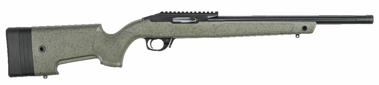 Bergara BXR .22 LR, 16.5″ Barrel, Right-Handed, Black, Green W/ Specks, 10rd