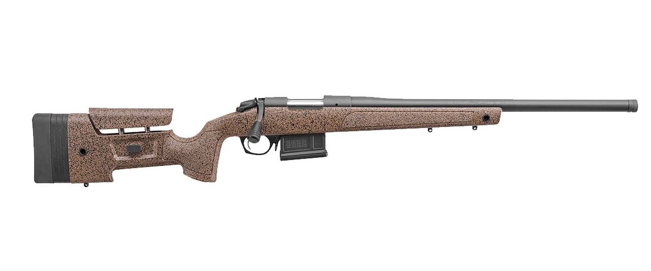Bergara HMR 6.5 PRC, 24″ Threaded Barrel, Blued, HMR Stock, Cheek Riser, LOP Spacers, 3rd AICS Mag