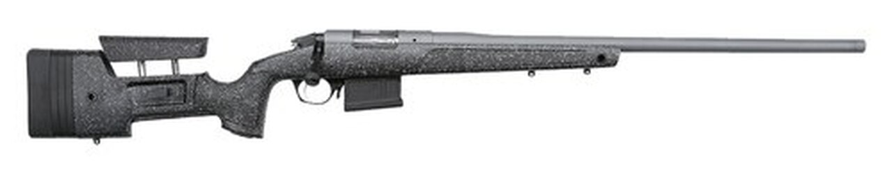 Bergara HMR PRO .450 Bushmaster, 20″ Threaded Barrel, Bergara HMR Molded Mini-Chassis, Gray/Black, 5rd