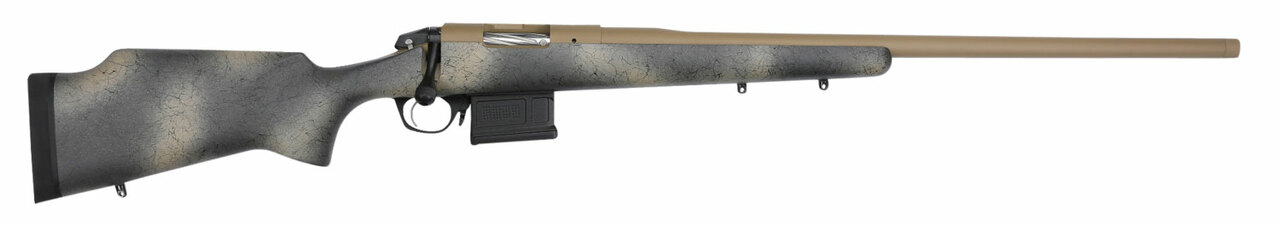 Bergara Premier Approach 6.5 Creedmoor, 24″ Barrel, Woodland Camo, Grayboe Stock, Flat Dark Earth Cerakote, 4rd