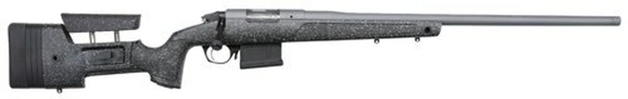 Bergara Premier HMR Pro 6.5 PRC, 26″ Barrel, Synthetic/Mini-Chassis Black, Gray Specs Stock, Stainless Cerakote, 7rd