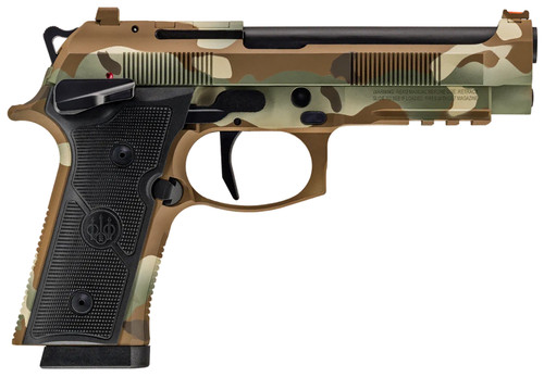 Berreta 92XI 9mm, 4.7″ Barrel, Multicam Cerakote, Black Grip, 15rd