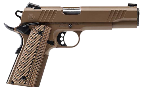 Bersa B1911 45 ACP, 5″ Barrel, Flat Dark Earth Cerakote, VZ Grip, 8rd