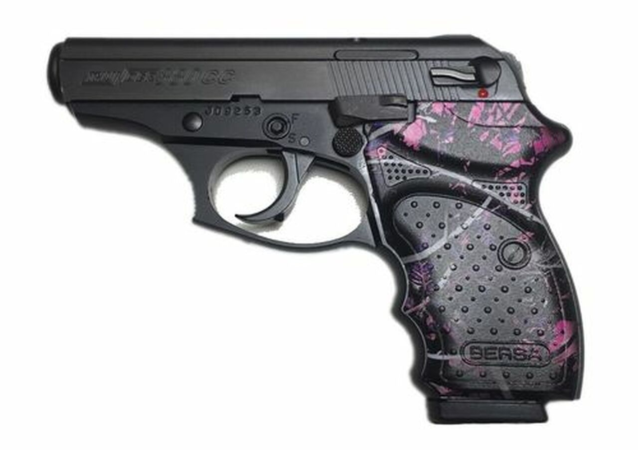 Bersa Thunder, .380 ACP, 3.5″ Barrel, 8rd, Muddy Girl Grips