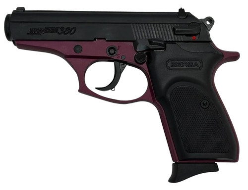 Bersa Thunder 380 ACP, 3.5″ Barrel, Matte Black, Black Cherry Frame, 8rd
