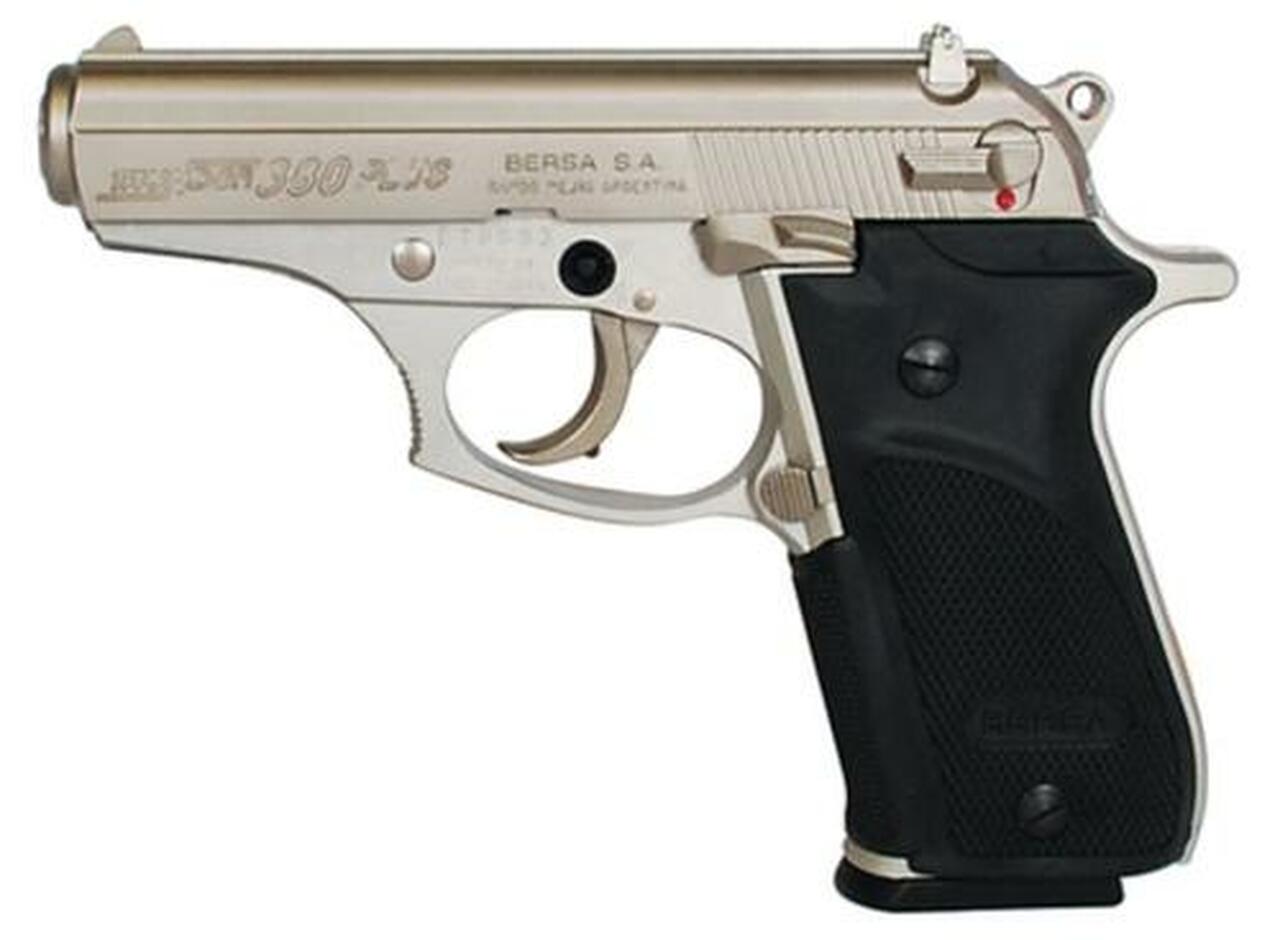 Bersa Thunder Plus .380 ACP, 3.5″ Barrel, Nickel Finish, 15rd Mag