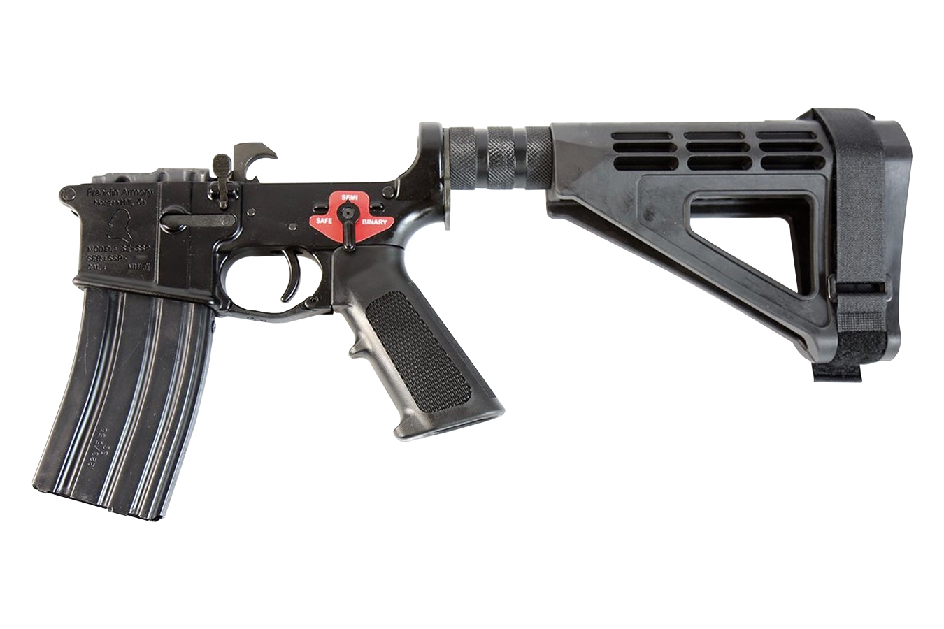BFS III 5.56mm NATO AR-Pistol Built Lower with Binary Trigger and SBM4 Brace