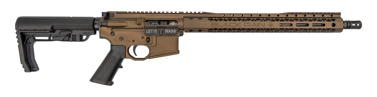 Black Rain Ordnance AR-15 .223/5.56, 16″ Barrel, MFT Stock, Midnight Bronze, 30rd