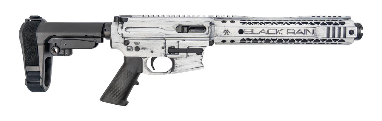 Black Rain Ordnance Fallout CQB 9mm, 9″ Barrel, SBA3, White, 30rd