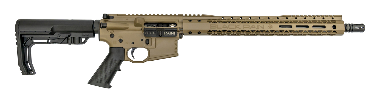 Black Rain Ordnance Fallout15 Billet 5.56/.223, 16″ Barrel, MFT Stock, FDE, 30rd