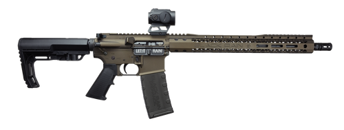 Black Rain Ordnance Spec15 Sports South Exclusive 223 Remington/5.56x45mm, 16″ Barrel, Burnt Bronze, Zerotech Trace Red Dot, 30rd