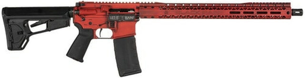 Black Rain Ordnance SPEC3G 5.56/.223, 18″ Barrel, Magpul ACS-L Stock, Red Battleworn, 30rd