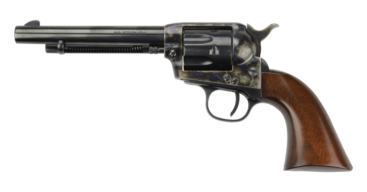 BLEMISHED Uberti 1873 Cattleman NM Stallion Conversion, 22LR/.22 Mag, 5.5″, Steel