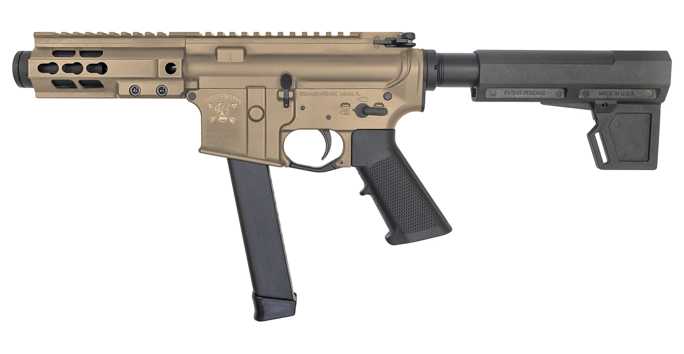 BM-9 Forged 9mm AR-Style Pistol with FDE Cerakote Finish and 5.5 inch Barrel