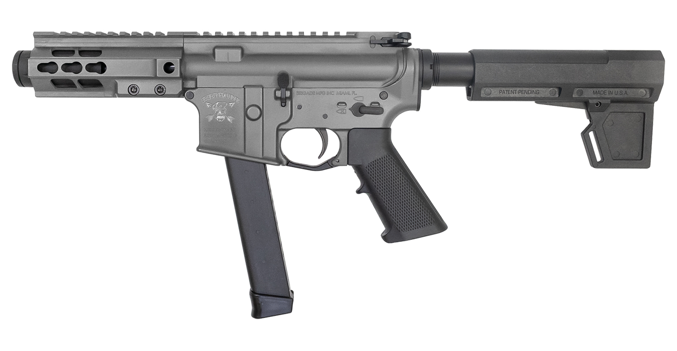BM-9 Forged 9mm AR-Style Pistol with Tungsten Cerakote Finish and 5.5 inch Barrel