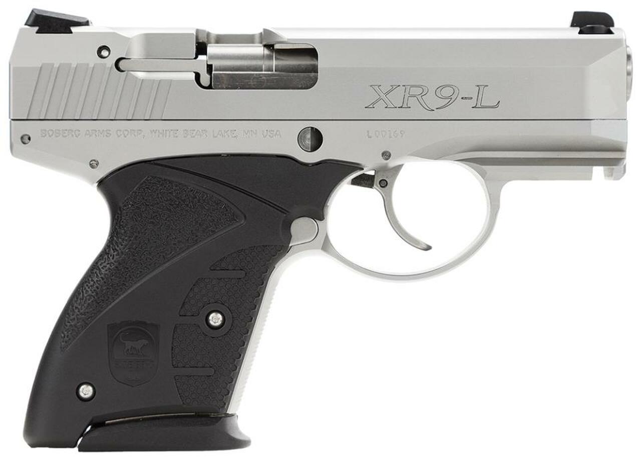 Boberg XR9-L Long Platinum DAO 9mm, 4.2″ Barrel, Black Zytel Grip Nk, 7rdrd