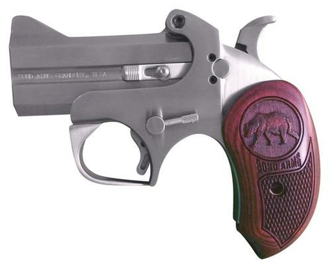 Bond Arms Brown Bear CA Comp Derringer Break Open 45LC 3″ Rosewd SS