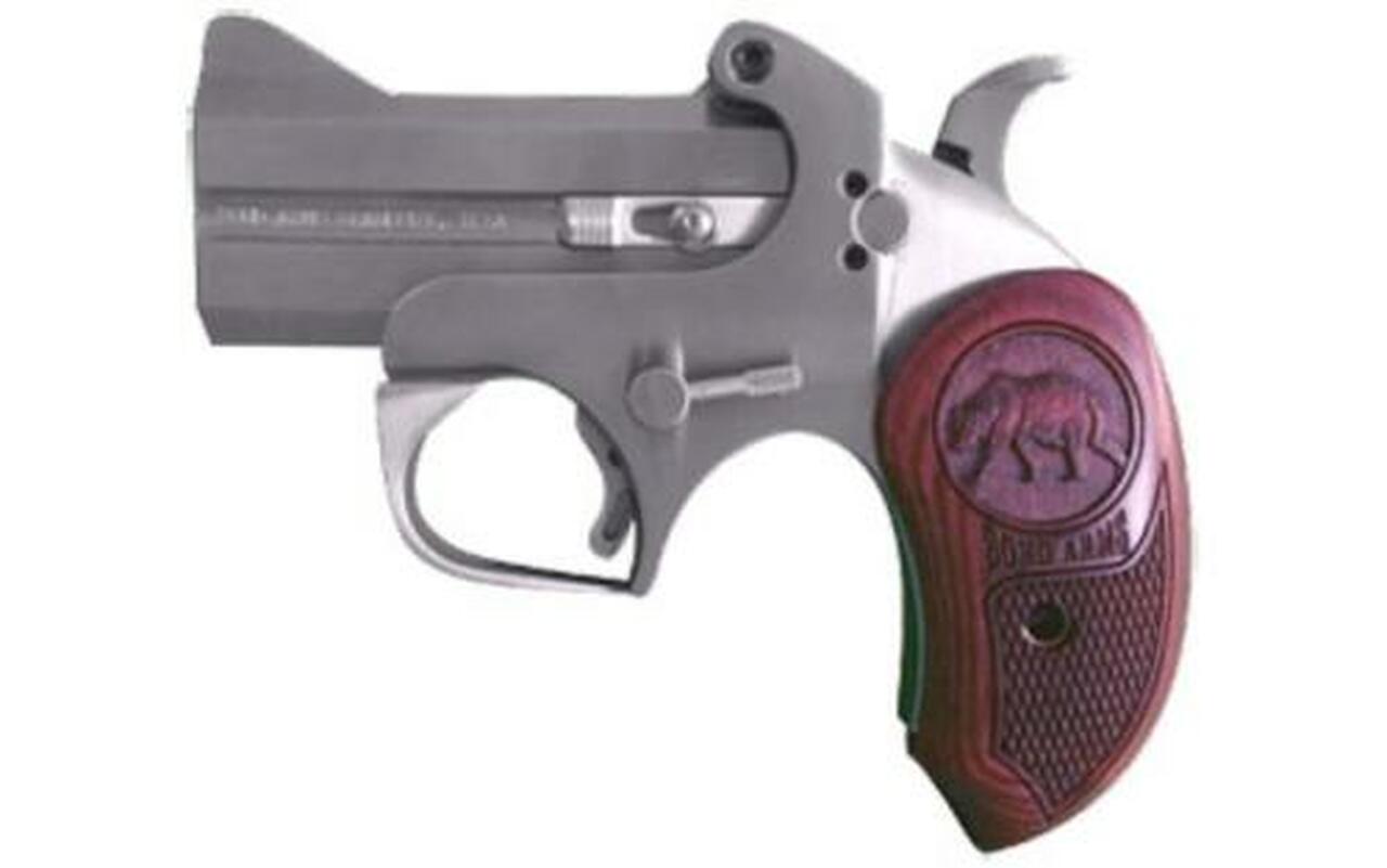 Bond Arms Brown Bear Derringer, .45 Colt, 3″, 2rd, Rosewood Grip, CA Legal